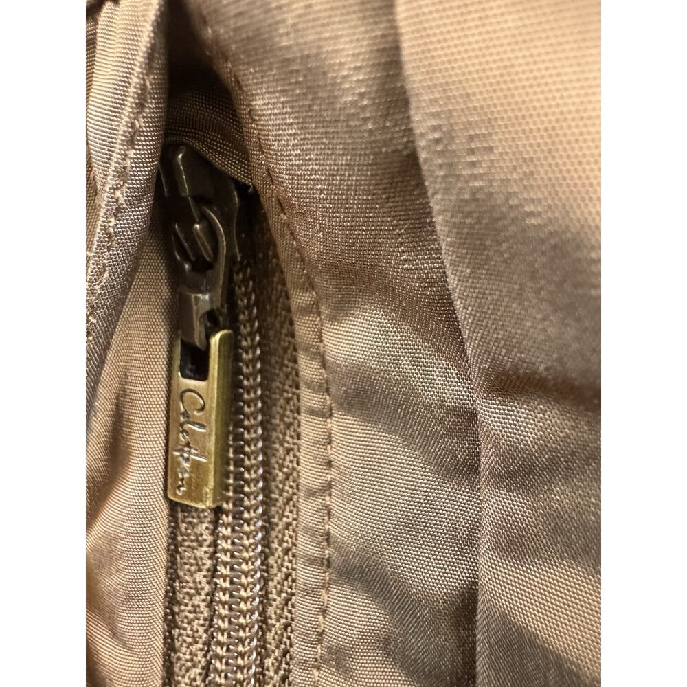 Cole Haan Women’s Taupe Hooded Raincoat Lightweight Mock Neck Jacket XL - Picture 3 of 16